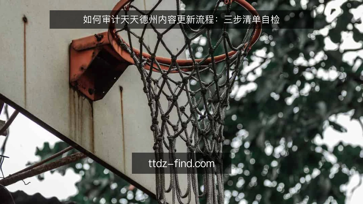 如何审计天天德州内容更新流程：三步清单自检