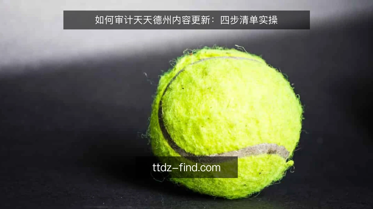 如何审计天天德州内容更新:四步清单实操